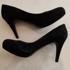 Marc Fisher Black Suede Stiletto Pumps New w/o box